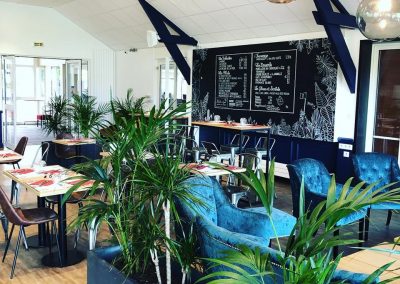 Décoration intérieure - peinture du restaurant du Golf de Caen - 2B Peinture