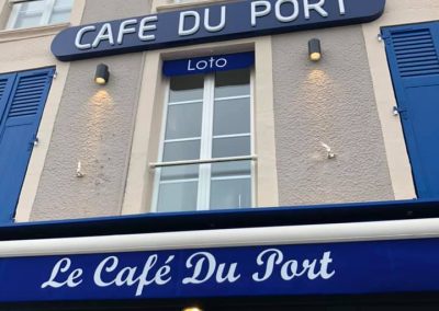 Ravalement façade café bar Port En Bessin Calvados 14