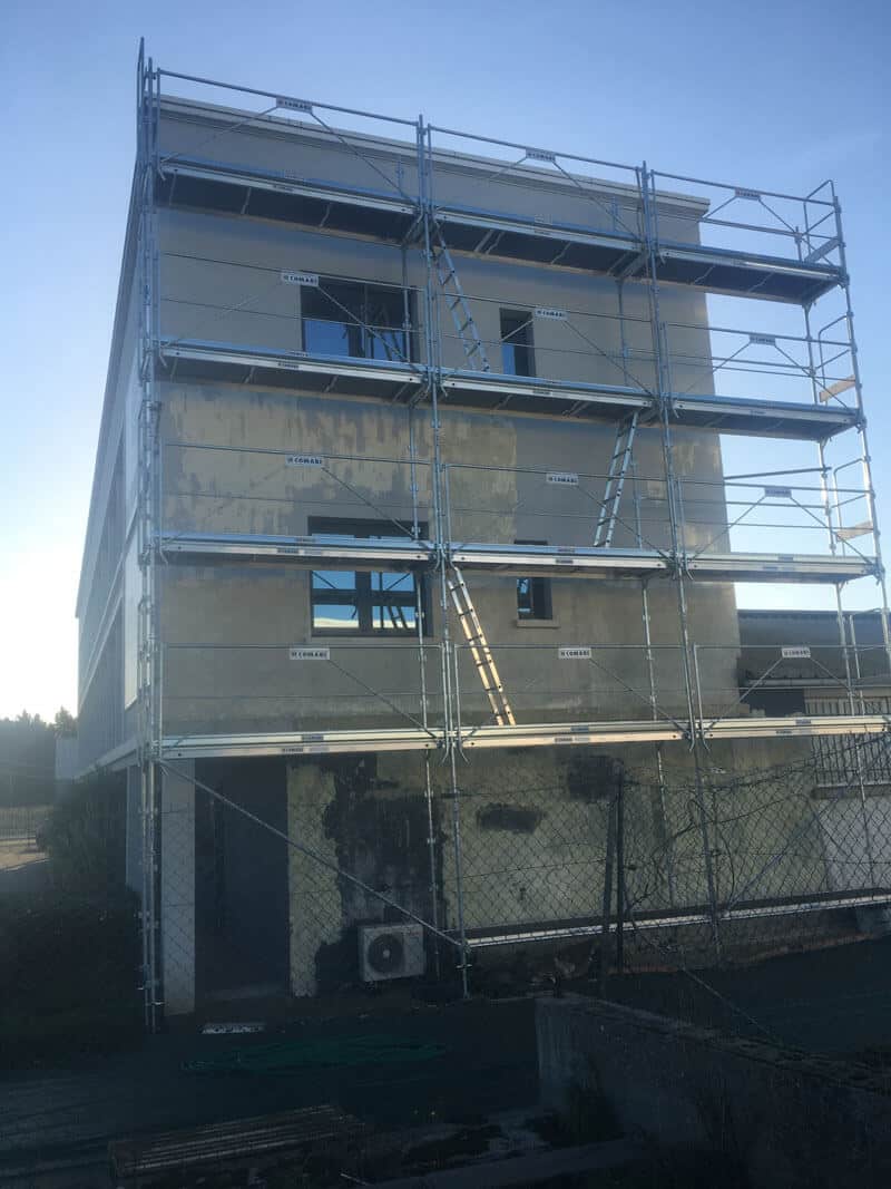 Ravalement d'un bâtiment à Caen (avant travaux) - Rénovation de façades